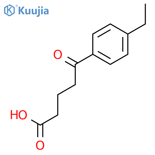 5-(4-ethylphenyl)-5-oxopentanoic acid structure