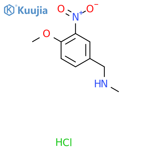[(4-Methoxy-3-nitrophenyl)methyl](methyl)amine hydrochloride structure