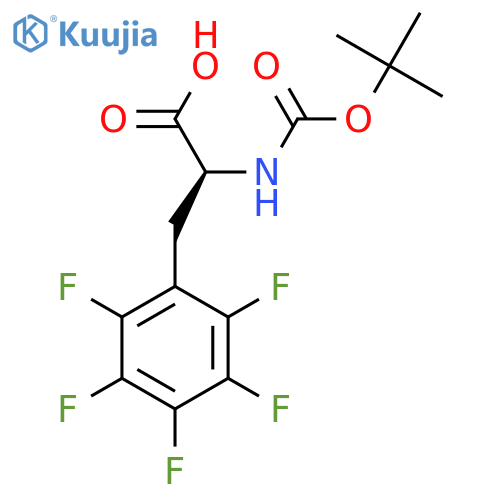 Boc-L-pentafluorophenylalanine structure