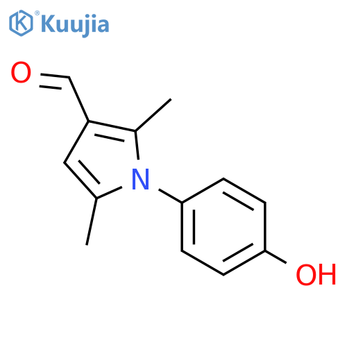 1-(4-Hydroxyphenyl)-2,5-dimethyl-1H-pyrrole-3-carbaldehyde structure