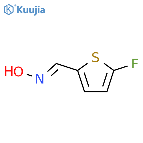 N-(5-fluorothiophen-2-yl)methylidenehydroxylamine structure
