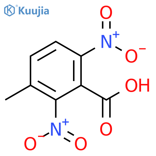 Benzoic acid, 3-methyl-2,6-dinitro- structure