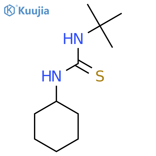 N-tert-butyl-N'-cyclohexyl-thiourea structure