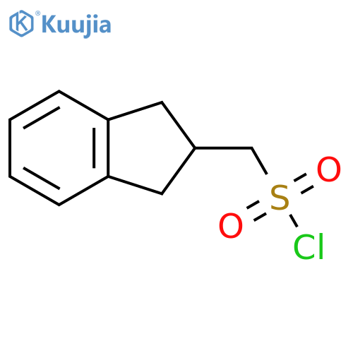 (2,3-dihydro-1H-inden-2-yl)methanesulfonyl chloride structure