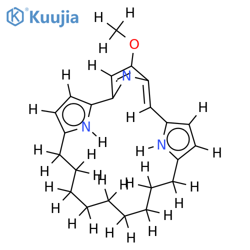 24-methoxy-11H,41H-1,2,4(2,5)-tripyrrola-cyclotridecaphan-2-ene structure