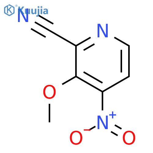 2-Pyridinecarbonitrile, 3-methoxy-4-nitro- structure