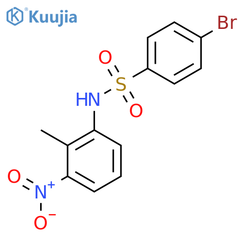 4-Bromo-N-(2-methyl-3-nitrophenyl)benzenesulfonamide structure