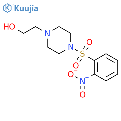 2-(4-((2-Nitrophenyl)sulfonyl)piperazin-1-yl)ethanol structure