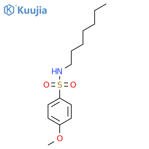 N-heptyl-4-methoxybenzene-1-sulfonamide structure