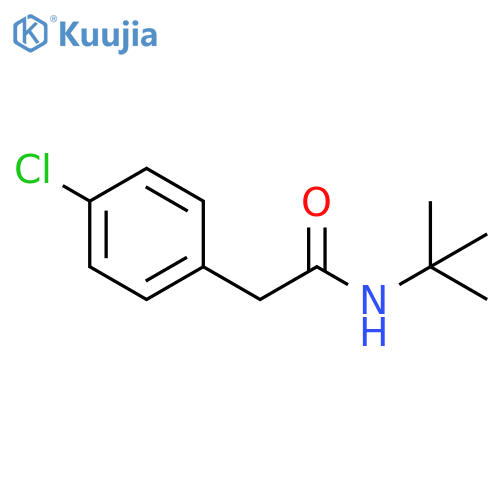 N-tert-Butyl-2-(4-chlorophenyl)acetamide structure