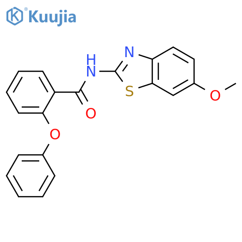 N-(6-methoxy-1,3-benzothiazol-2-yl)-2-phenoxybenzamide structure