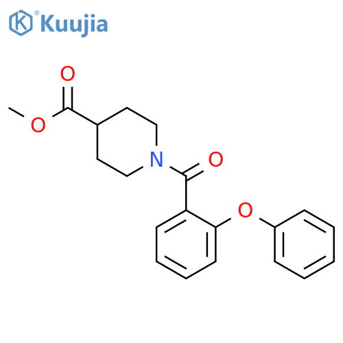 methyl 1-(2-phenoxybenzoyl)piperidine-4-carboxylate structure