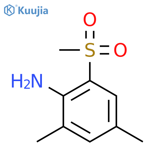 Benzenamine, 2,4-dimethyl-6-(methylsulfonyl)- structure