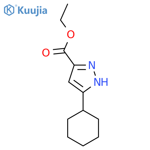 Ethyl 5-cyclohexyl-1H-pyrazole-3-carboxylate structure