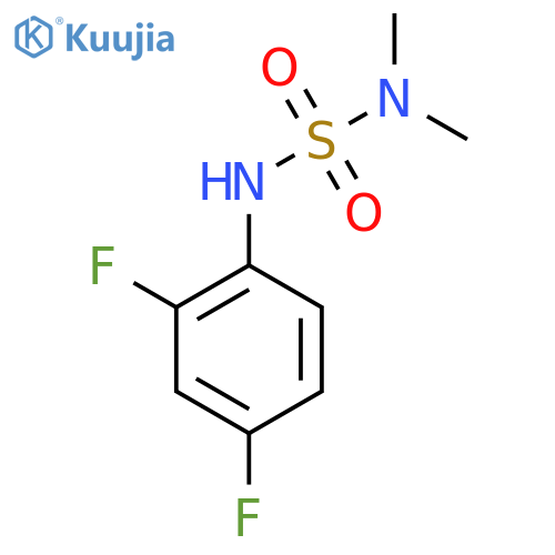 N'-(2,4-difluorophenyl)-N,N-dimethylsulfamide structure