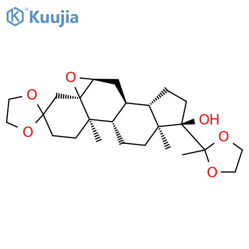 (5α,6α)-Epoxy-17α-hydroxy-pregnane-3,20-dione-3,20-bis(ethyleneketal) structure