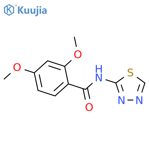 2,4-dimethoxy-N-(1,3,4-thiadiazol-2-yl)benzamide structure
