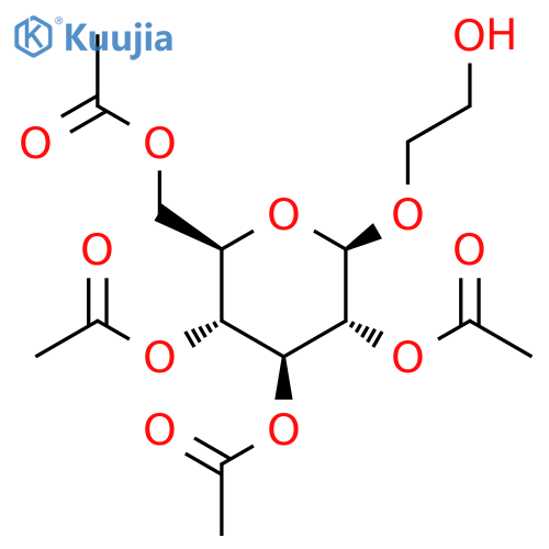 [(2R,3R,4S,5R,6R)-3,4,5-Triacetyloxy-6-(2-hydroxyethoxy)oxan-2-yl]methyl acetate structure