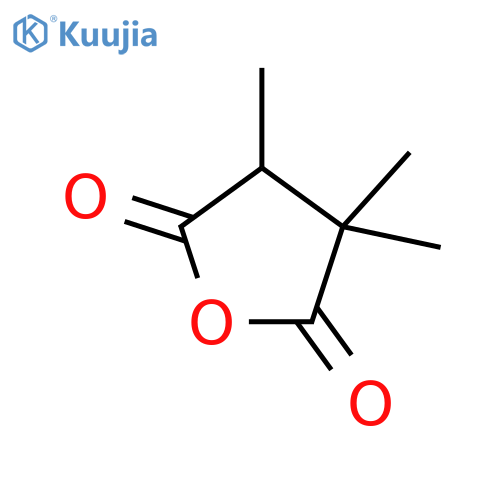 2,5-Furandione,dihydro-3,3,4-trimethyl- structure