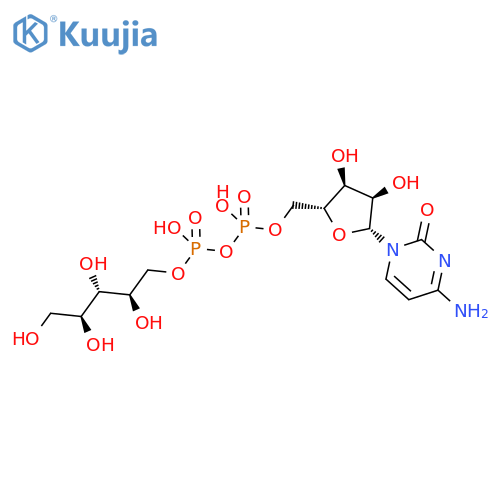 Cytidine5'-(trihydrogen diphosphate), P'&reg;5-ester with D-ribitol (9CI) structure