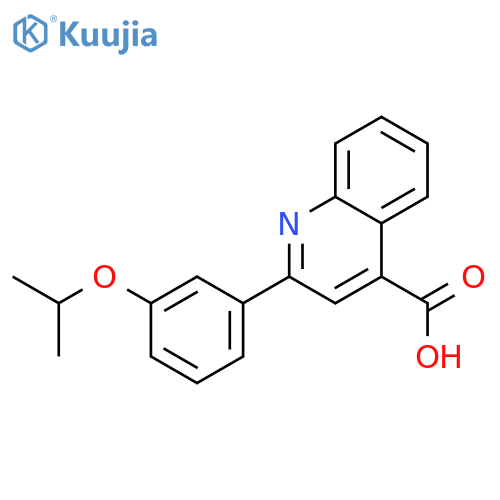 2-(3-Isopropoxyphenyl)quinoline-4-carboxylic acid structure