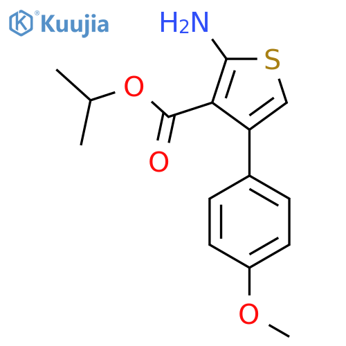 Isopropyl 2-amino-4-(4-methoxyphenyl)thiophene-3-carboxylate structure