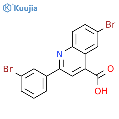 6-Bromo-2-(3-bromophenyl)quinoline-4-carboxylic acid structure
