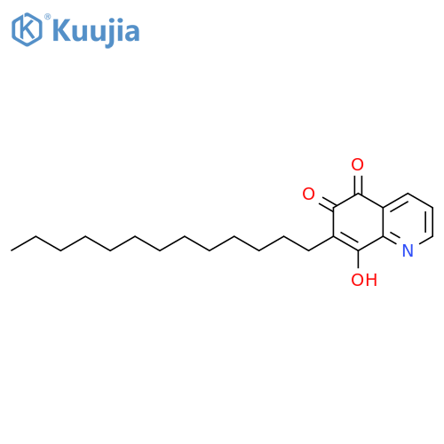 5,8-Quinolinedione,6-hydroxy-7-tridecyl- structure