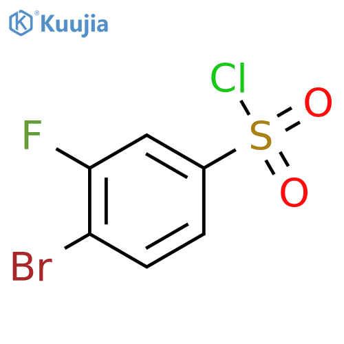 4-Bromo-3-fluorobenzenesulfonyl chloride structure