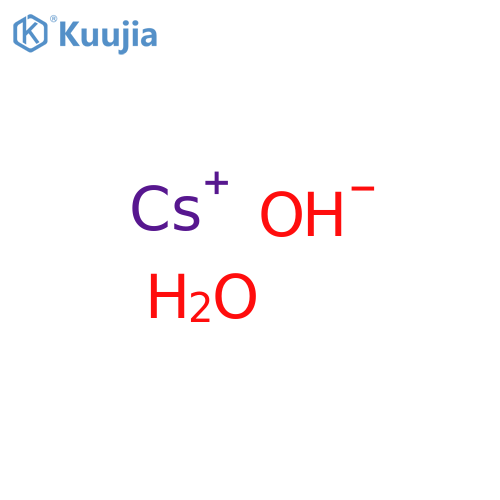 Cesium hydroxide monohydrate structure