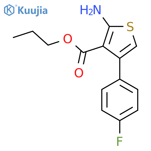 Propyl 2-amino-4-(4-fluorophenyl)thiophene-3-carboxylate structure