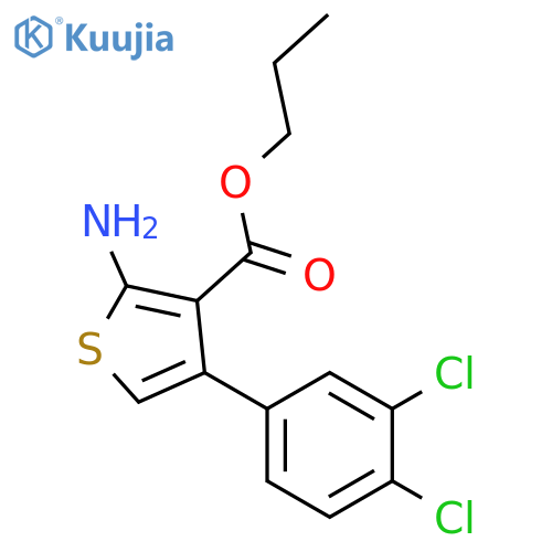 Propyl 2-amino-4-(3,4-dichlorophenyl)thiophene-3-carboxylate structure
