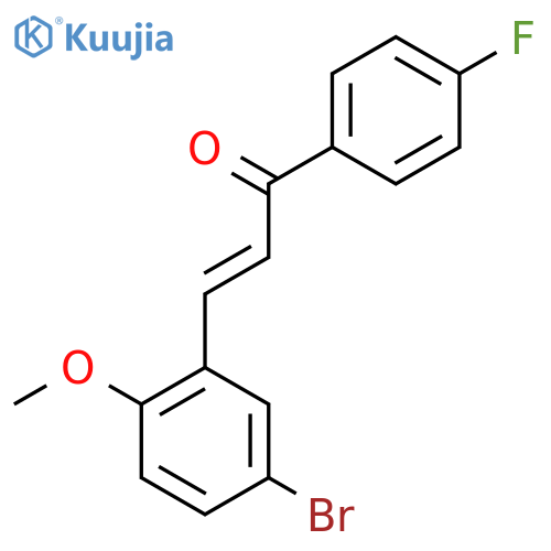 3-(5-Bromo-2-methoxyphenyl)-1-(4-fluorophenyl)prop-2-en-1-one structure