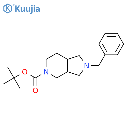 tert-butyl 2-benzylhexahydro-1H-pyrrolo[3,4-c]pyridine-5(6H)-carboxylate structure