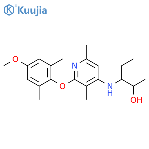 2-Pentanol,3-[[2-(4-methoxy-2,6-dimethylphenoxy)-3,6-dimethyl-4-pyridinyl]amino]- structure