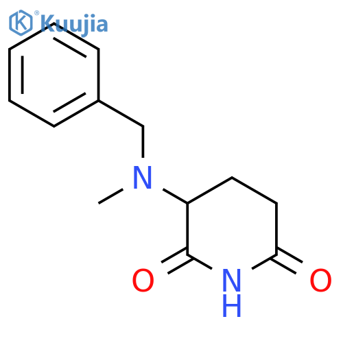 3-[Benzyl(methyl)amino]piperidine-2,6-dione structure