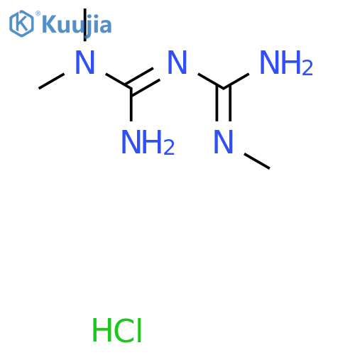 N1,N1-dimethyl-N5-methylbiguanide hydrochloride structure