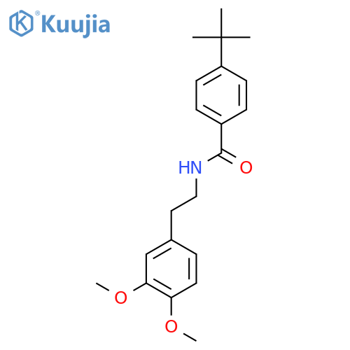 4-Tert-butyl-N-[2-(3,4-dimethoxyphenyl)ethyl]benzamide structure