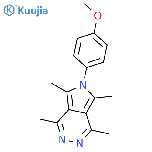 6H-Pyrrolo[3,4-d]pyridazine, 6-(4-methoxyphenyl)-1,4,5,7-tetramethyl- structure