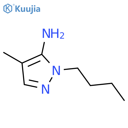 1-Butyl-4-methyl-1H-pyrazol-5-amine structure