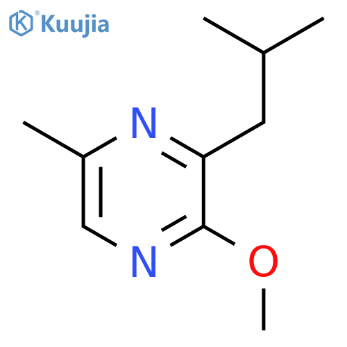 Pyrazine, 2-methoxy-5-methyl-3-(2-methylpropyl)- structure