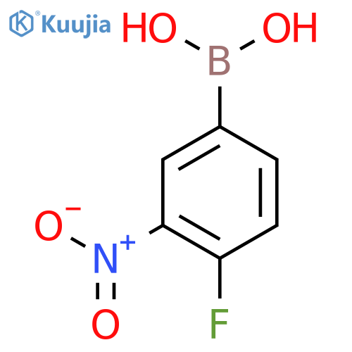 (4-fluoro-3-nitrophenyl)boronic acid structure
