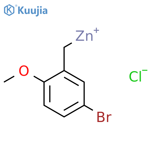 5-bromo-2-methoxybenzylzinc chloride structure