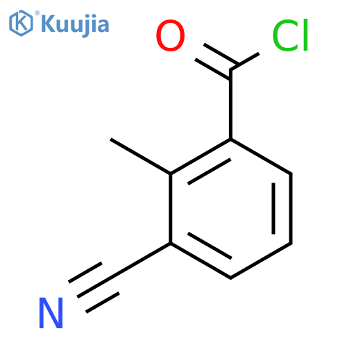2-Methyl-3-cyano-benzoyl chloride structure