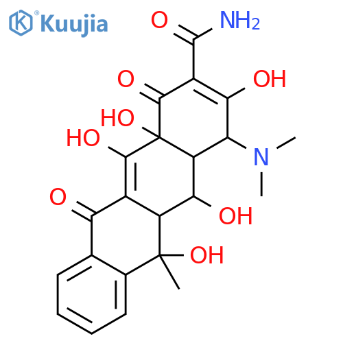2-Naphthacenecarboxamide,4-(dimethylamino)-1,4,4a,5,5a,6,11,12a-octahydro-3,5,6,10,12,12a-hexahydroxy-6-methyl-1,11-dioxo-,(4S,4aR,5R,5aR,6S,12aS)- structure