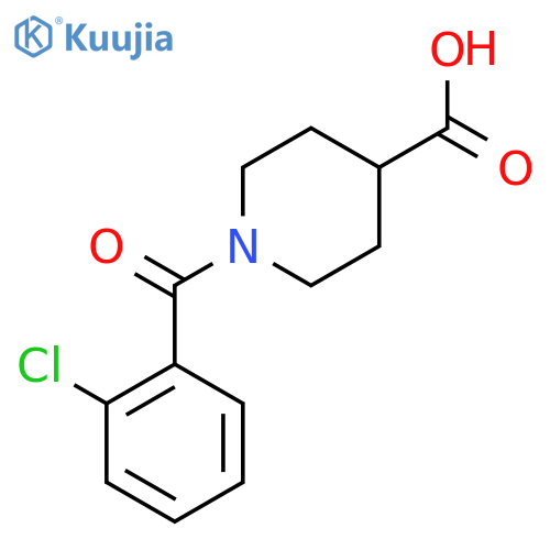 1-(2-Chlorobenzoyl)piperidine-4-carboxylic acid structure