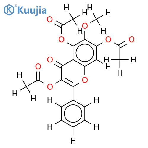 6-Me ether,tri-Ac-3',5,5',6-Tetrahydroxyflavone structure