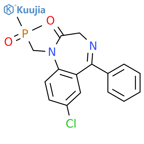 2H-1,4-Benzodiazepin-2-one,7-chloro-1-[(dimethylphosphinyl)methyl]-1,3-dihydro-5-phenyl- structure