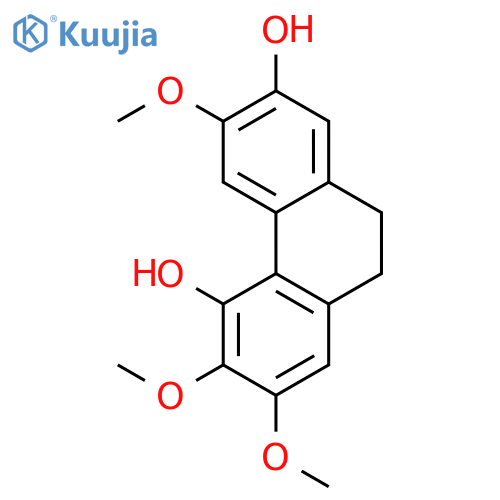 4,7-dihydroxy-2,3,6-trimethoxy-9,10-dihydrophenanthrene structure