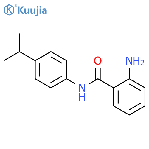 Benzamide, 2-amino-N-[4-(1-methylethyl)phenyl]- (9CI) structure